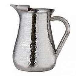 Hammered Water Pitcher with Ice Guard ,72 oz 